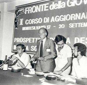 Fini Almirante e Gasparri Fini Almirante e Gasparri